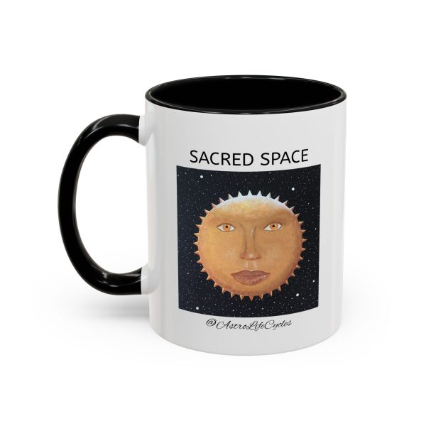 SACRED SPACE Mug, Red, Pink or Black, Iluminada Print - Image 3