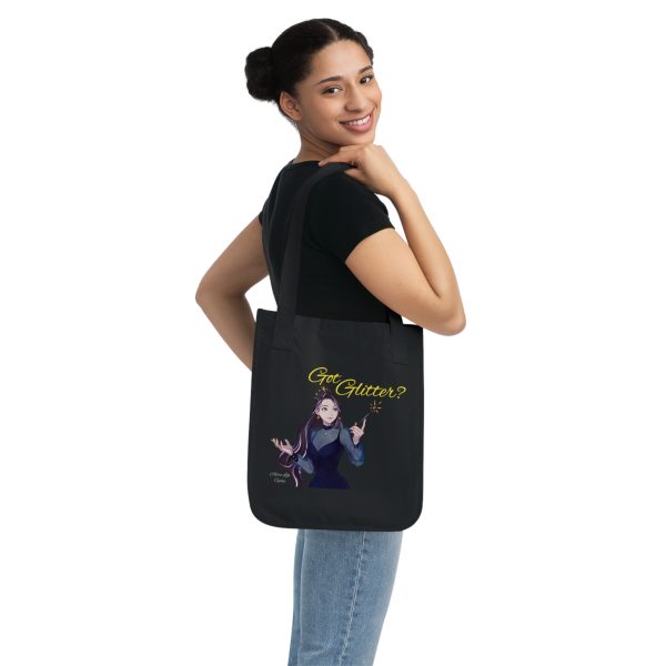 Organic GOT GLITTER Canvas Tote Bag in Natural, Blue, or Black - Image 8