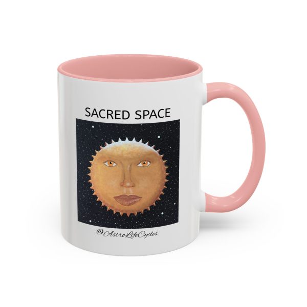 SACRED SPACE Mug, Red, Pink or Black, Iluminada Print - Image 6
