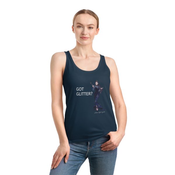GOT GLITTER Organic Tank Top - White, Blue or Black - Image 6