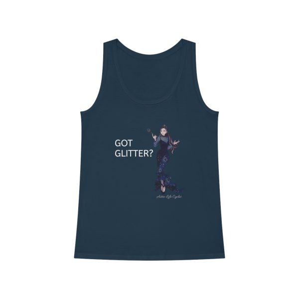 GOT GLITTER Organic Tank Top - White, Blue or Black - Image 4