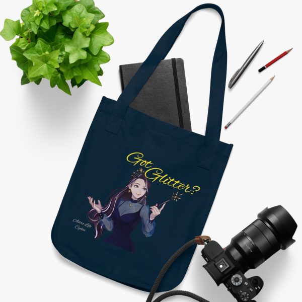 Organic GOT GLITTER Canvas Tote Bag in Natural, Blue, or Black - Image 11