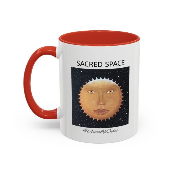 SACRED SPACE Mug, Red, Pink or Black, Iluminada Print - Image 11