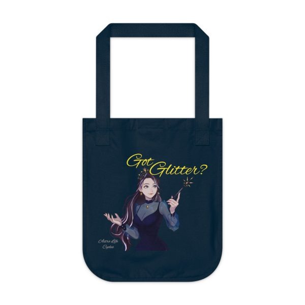 Organic GOT GLITTER Canvas Tote Bag in Natural, Blue, or Black - Image 9