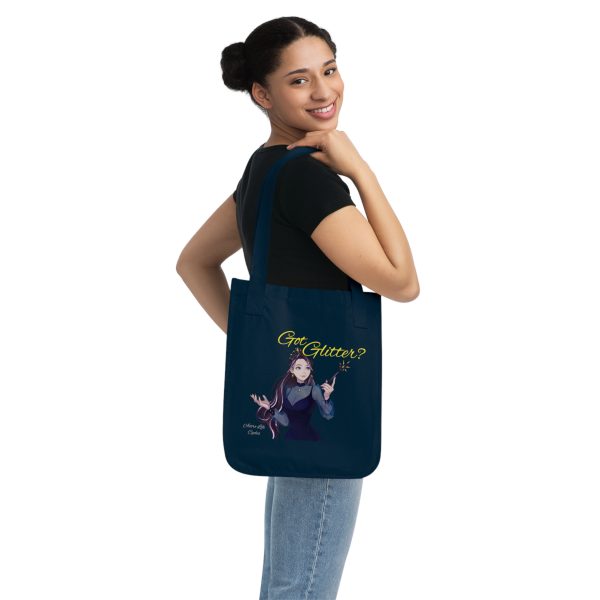 Organic GOT GLITTER Canvas Tote Bag in Natural, Blue, or Black - Image 12