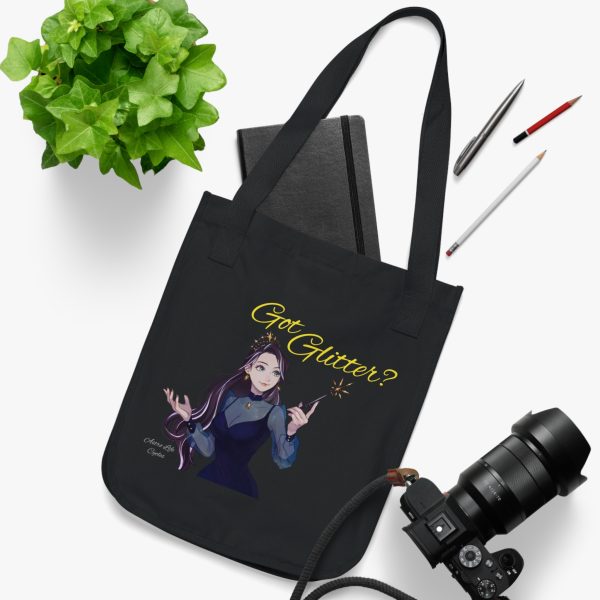 Organic GOT GLITTER Canvas Tote Bag in Natural, Blue, or Black - Image 7