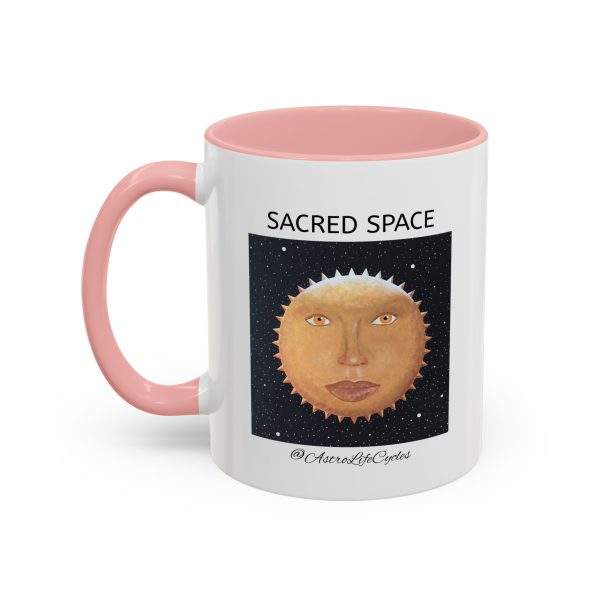 SACRED SPACE Mug, Red, Pink or Black, Iluminada Print - Image 7