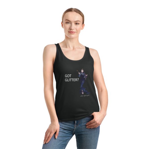 GOT GLITTER Organic Tank Top - White, Blue or Black - Image 3