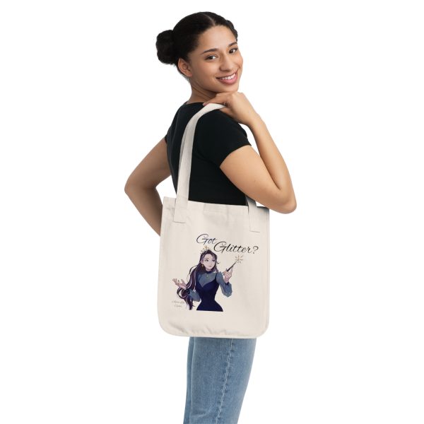 Organic GOT GLITTER Canvas Tote Bag in Natural, Blue, or Black - Image 4
